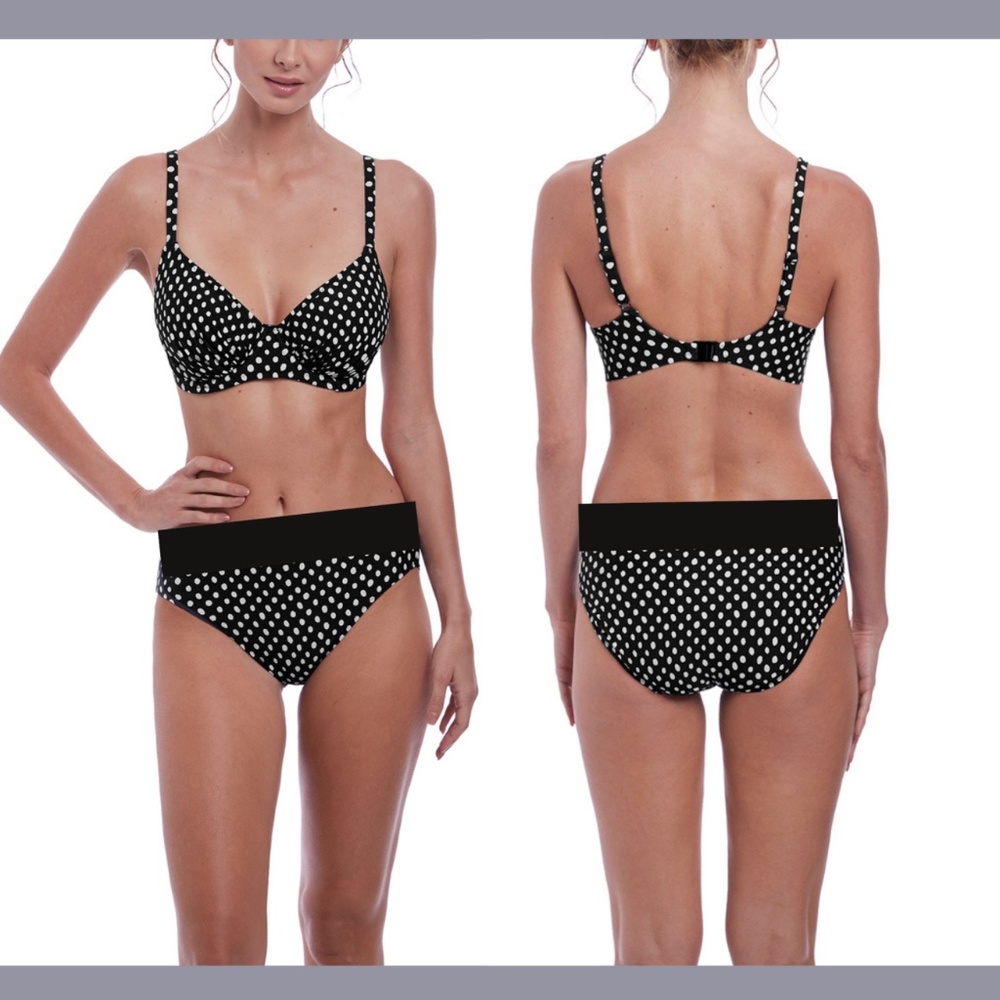 NWT Fantasie‎ Santa Monica Plunge Top [ 36DD ] Bikini Bottom [ Large ]